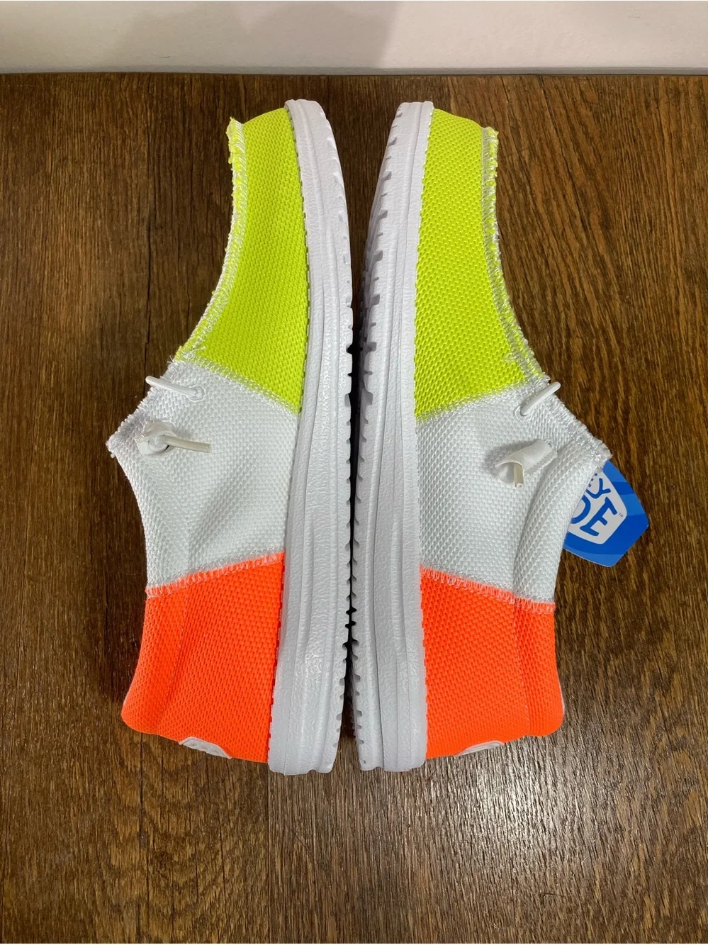 Hey Dude Wally Neon Slip-On Shoe Men’s Size 13 Lime/Punch